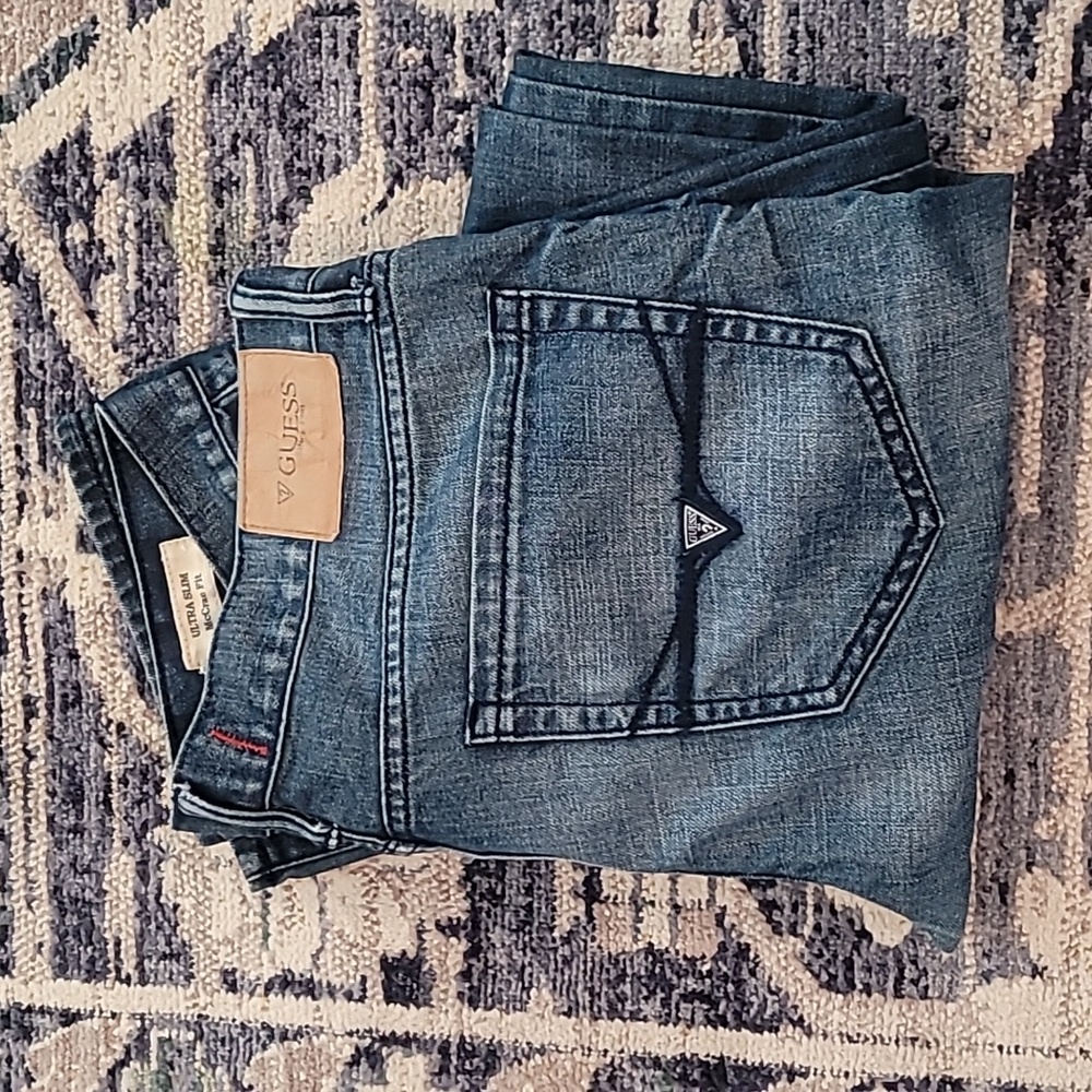 Guess Men's Jeans Style # X54114D1UL0 Ultra Slim McCrae Fit Size 34x32